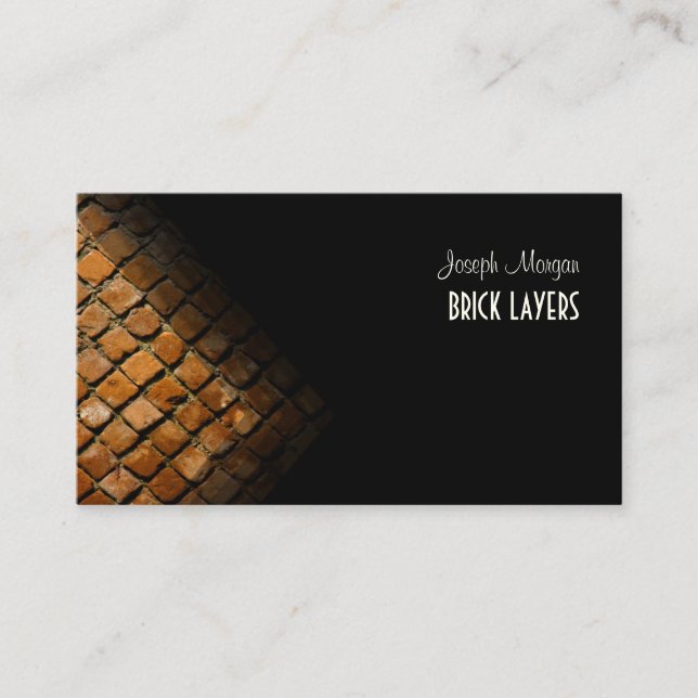 Stonemasons, stone workers business cards (Front)