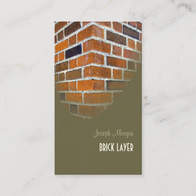 Stonemasons, stone workers business cards (Front)