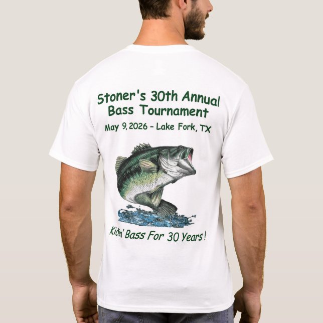 Stoner's 30th Bass Tournament T-Shirt (Back)