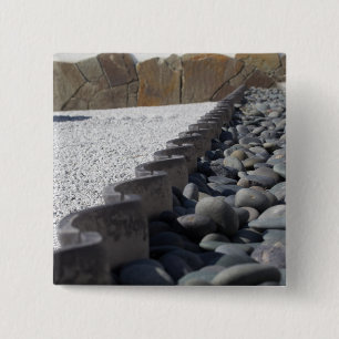 Stones 15 Cm Square Badge