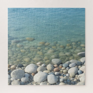 Stones Beach Beautiful Nature Sea Pebbles Shore Jigsaw Puzzle