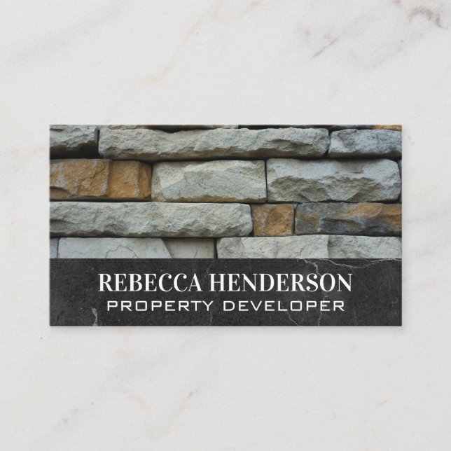 Stones | Building Material Business Card (Front)