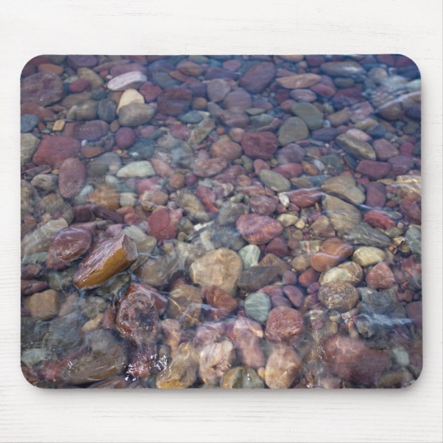 Stones in the lake at Glacier National Park Mouse Pad (Front)