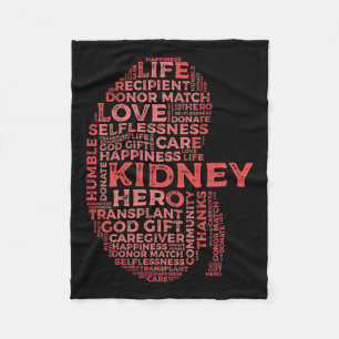 Stones Kidney Disease Awareness Patient Survivor  Fleece Blanket