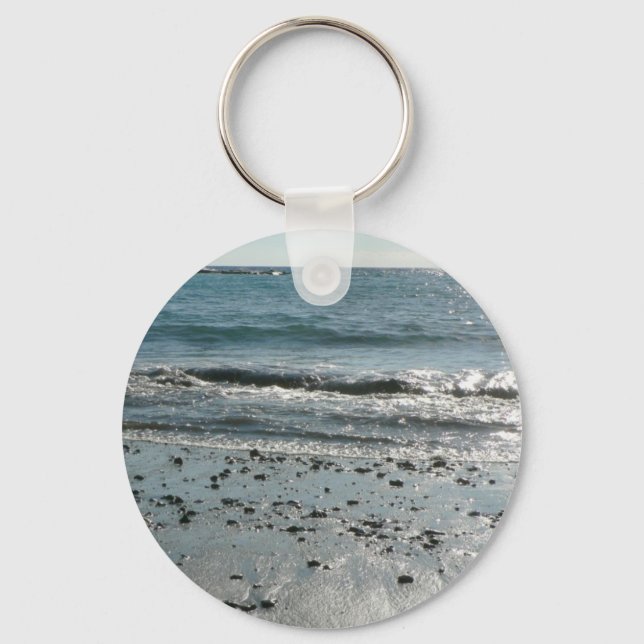 Stones On Beach Shore Key Ring (Front)
