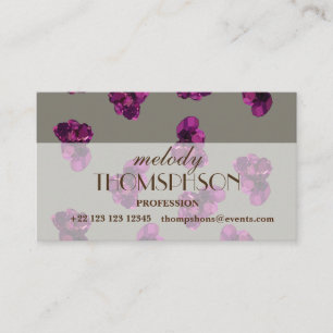 Stones Quartz Amethyst Business Cards