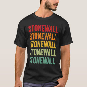 Stonewall County Texas Rainbow Text Design T-Shirt