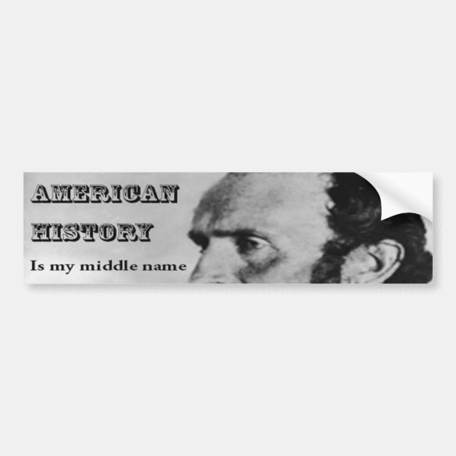 Stonewall Jackson American History Bumper Sticker (Front)