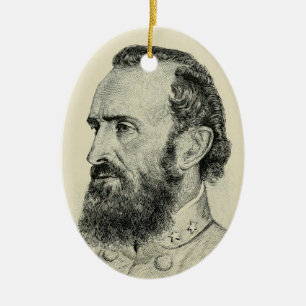 Stonewall Jackson Ceramic Tree Decoration