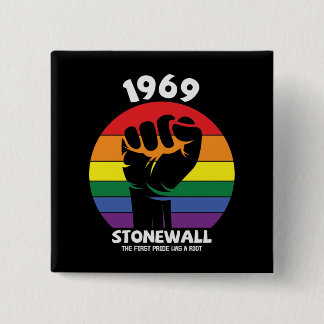 Stonewall Riot Remembrance Gay Pride 15 Cm Square Badge