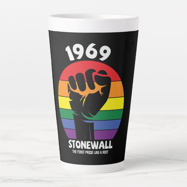 Stonewall Riot Remembrance Gay Pride  Latte Mug (Front)