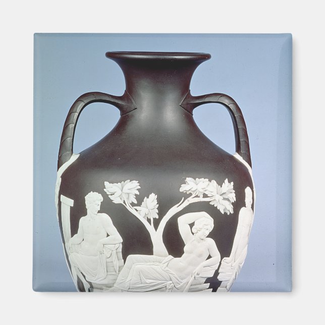 Stoneware, copy of the Portland Vase Magnet (Front)