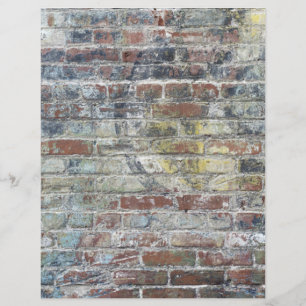 Stonewashed Brick Wall Background Scrapbook Paper
