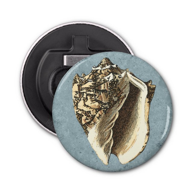 Stonewashed Conch Shell Bottle Opener (Front)