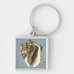 Stonewashed Conch Shell Key Ring