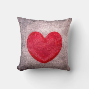 Stonewashed Heart Cushion