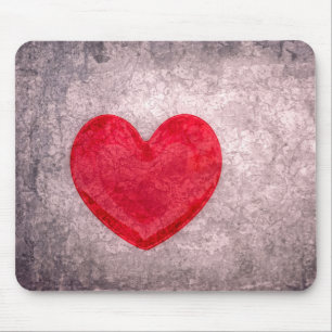Stonewashed Heart Mouse Pad