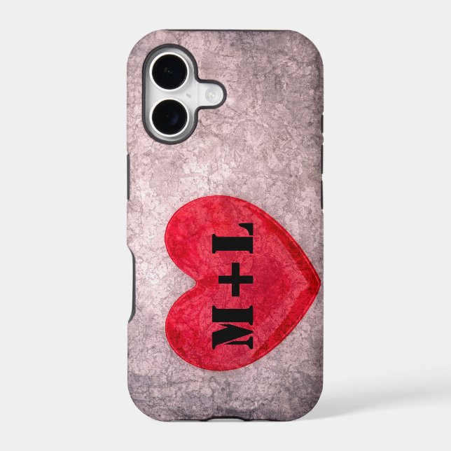 Stonewashed Heart - Personalise Monogram (Back)