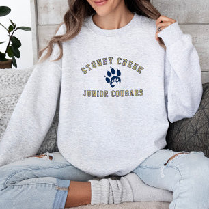 Stoney Creek Junior Cougars Ash Gray Sweatshirt
