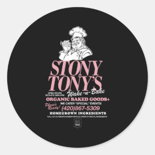 Stoney Tony Classic Round Sticker