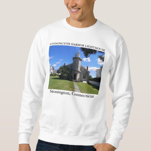 Stonington Harbour Lighthouse, Connecticut Sweatshirt (Front)