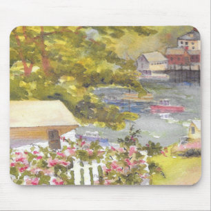 stonington harbour view mouse pad