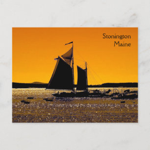 Stonington Silhouette Postcard