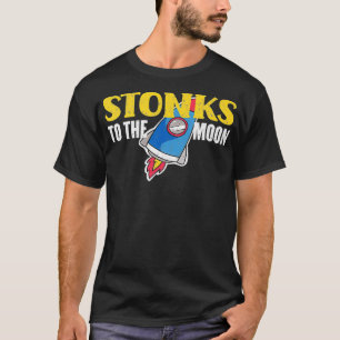 Stonks To The Moon Funny Day Trader Stock Gift T-Shirt