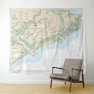 Stono and North Edisto Rivers Nautical Chart 11522 Tapestry