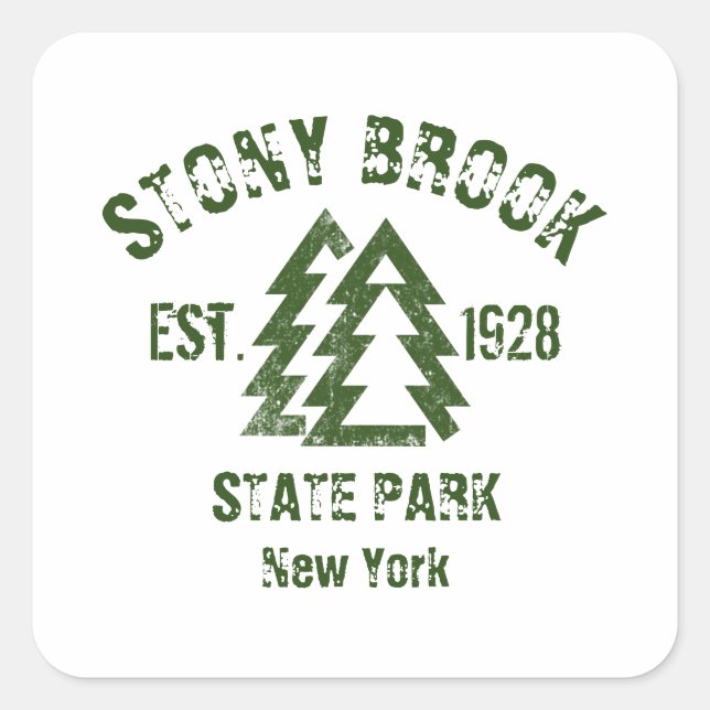 Stony Brook State Park New York  Square Sticker (Front)