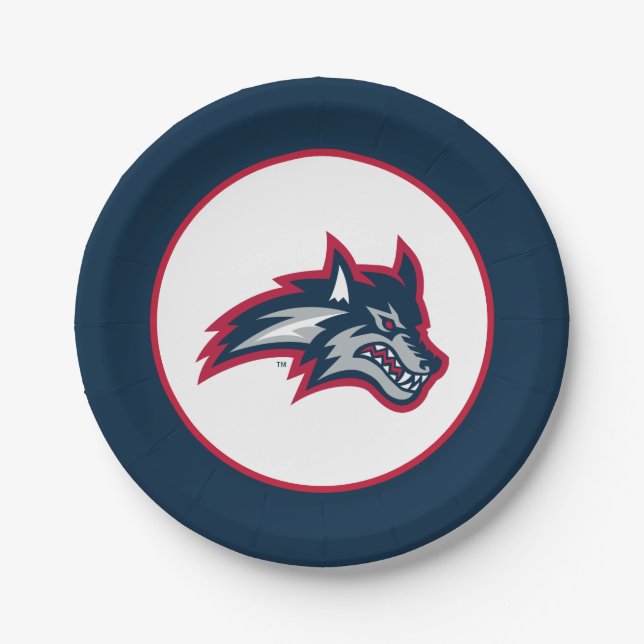 Stony Brook University | Seawolves Paper Plate (Front)