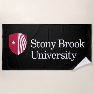 Stony Brook University   Wordmark Beach Towel