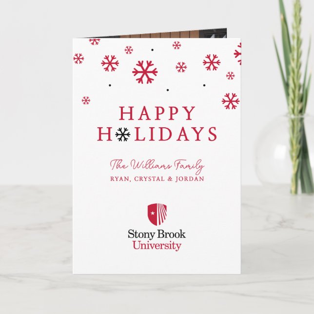 Stony Brook University | Wordmark Holiday Card (Front)