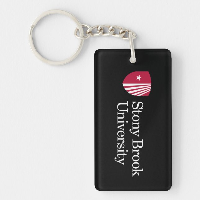 Stony Brook University | Wordmark Key Ring (Front)