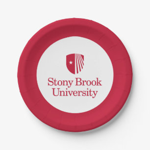Stony Brook University   Wordmark Paper Plate