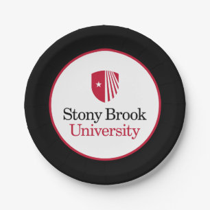 Stony Brook University   Wordmark Paper Plate