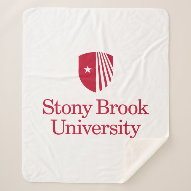 Stony Brook University | Wordmark Sherpa Blanket (Front)