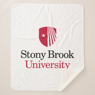 Stony Brook University Wordmark Sherpa Blanket