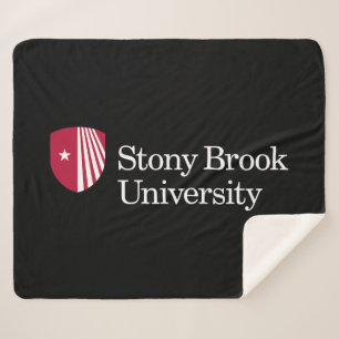 Stony Brook University Wordmark Sherpa Blanket