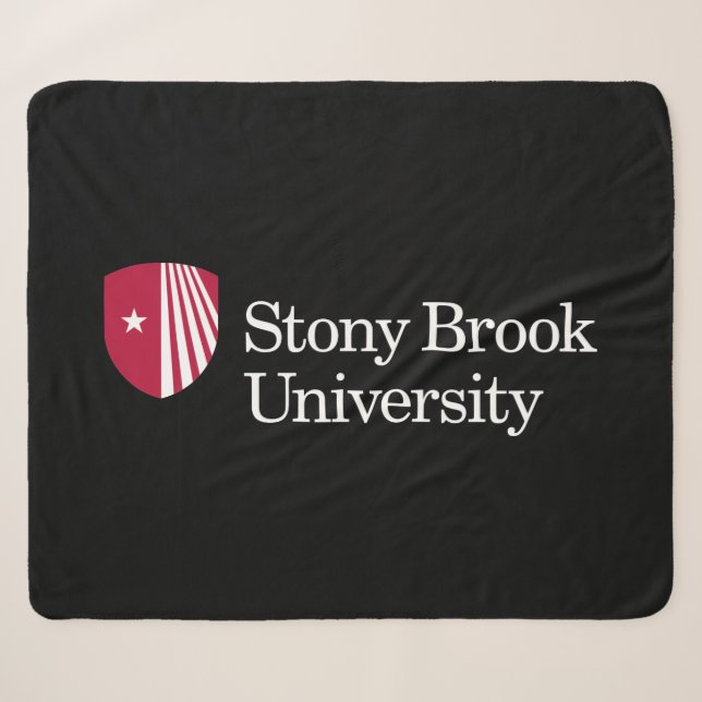 Stony Brook University | Wordmark Sherpa Blanket (Front (Horizontal))