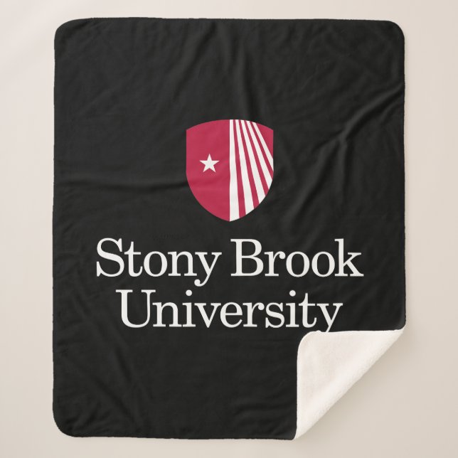 Stony Brook University | Wordmark Sherpa Blanket (Front)