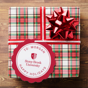 Stony Brook University   Wordmark Tree Decoration Card