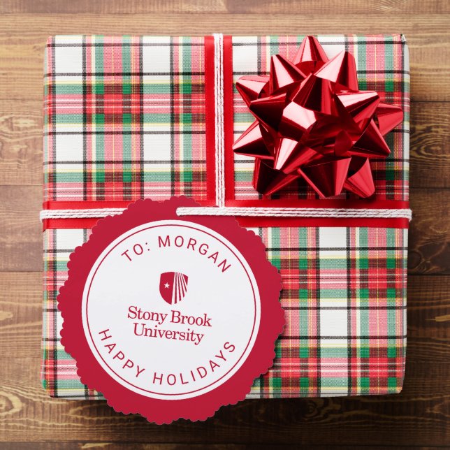 Stony Brook University | Wordmark Tree Decoration Card (Insitu (Gift))