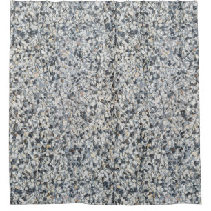 Stony pattern shower curtain