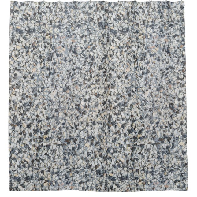 Stony pattern shower curtain (Front)