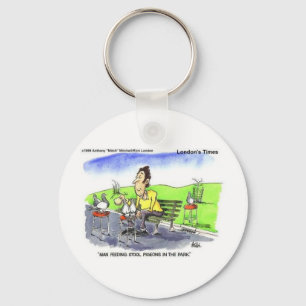Stool Pigeons Funny Gifts Tees & Collectibles Key Ring