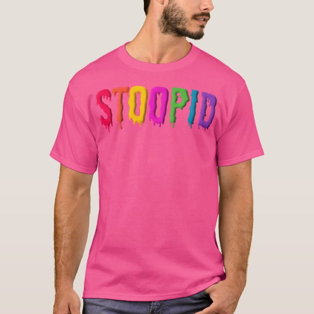Stoopid Meme T Shirt - 69 Rapper Hip Hop Tees Blac (Front)