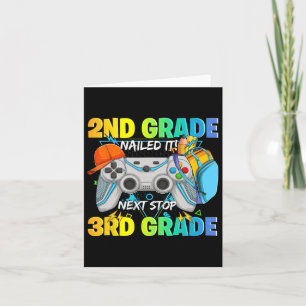 Stop 3rd Grade 2nd Grade Nailed It Graduate Video Card