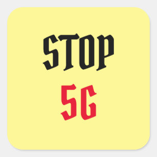 Stop 5G Square Sticker