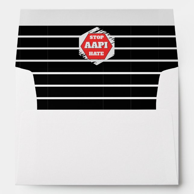Stop AAPI Hate Rectangular Envelope (Back (Bottom))